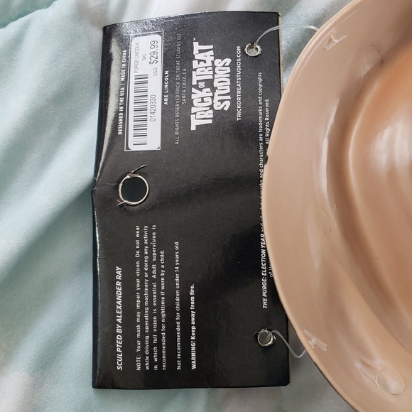 NWT The Purge Abe Lincoln Mask Ages 17+ - Picture 6 of 10